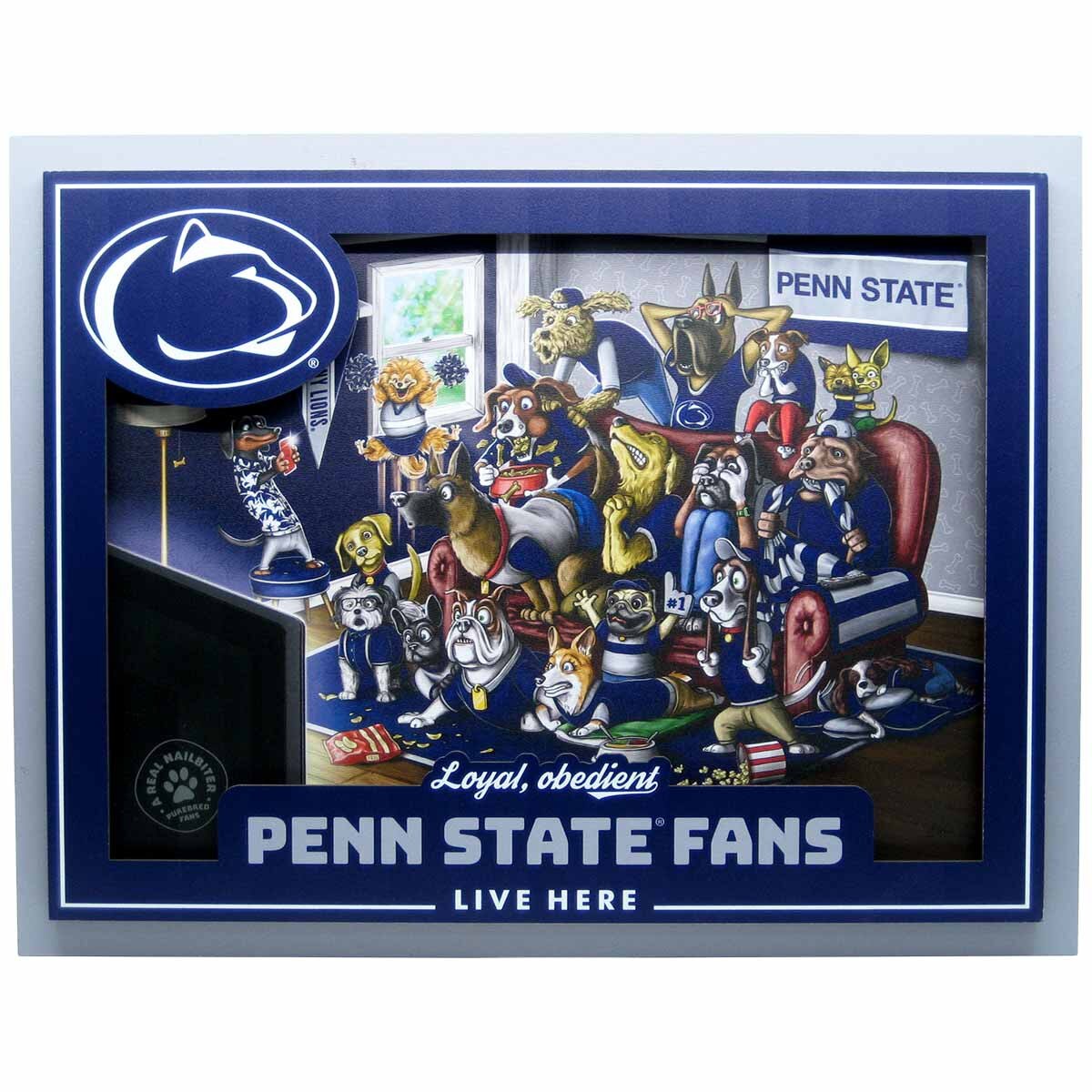 3D sign dog Penn State Fans